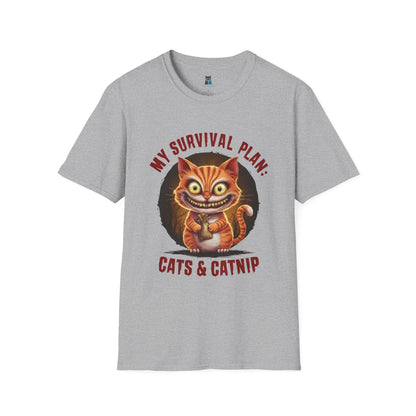 Zombie Apocalypse Survival Cat T-Shirt