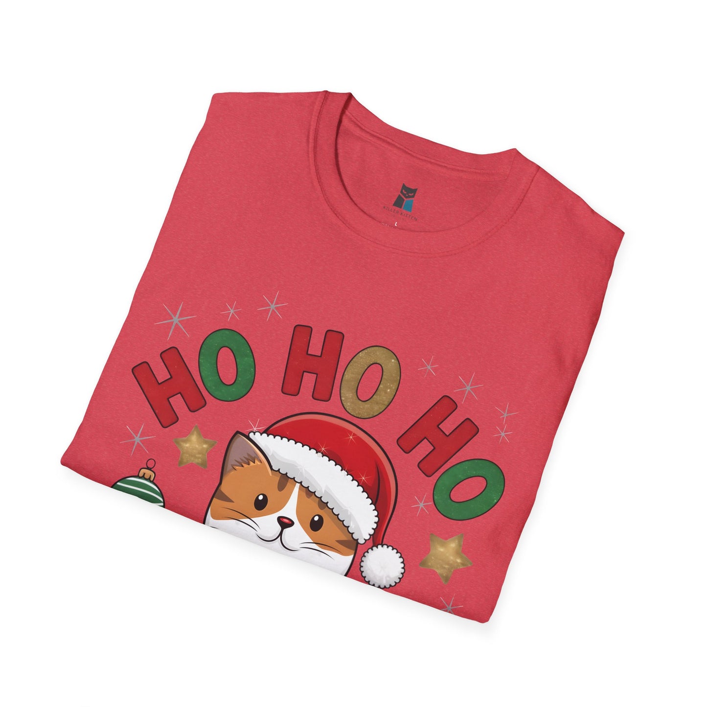 Festive “Santa Claws” Cat Christmas T-Shirt