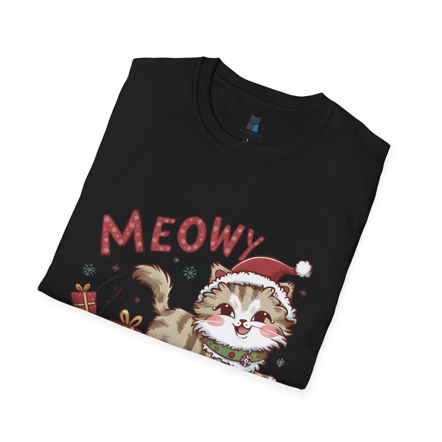 Meowy Christmas Cat T-Shirt