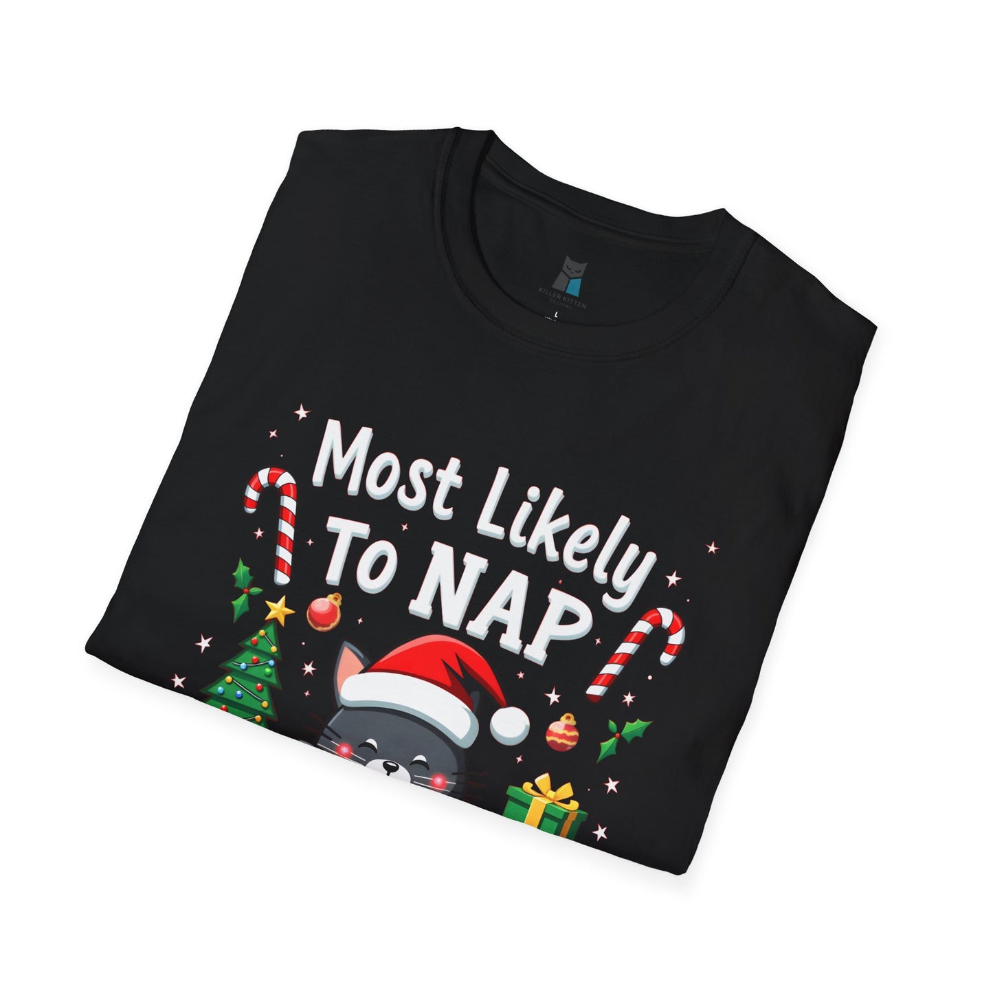 Most Likely to Nap on Christmas T-Shirt