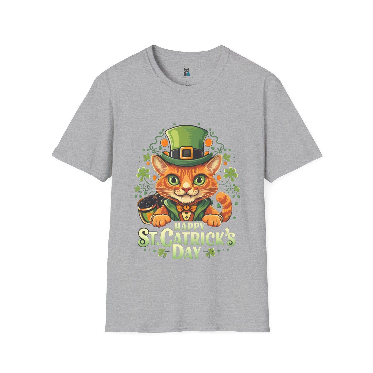 Happy St. Catrick's Day Funny Cat T-Shirt