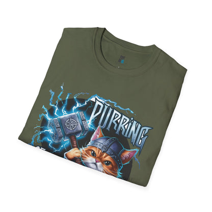 Norse God of Thunder Cat T-Shirt