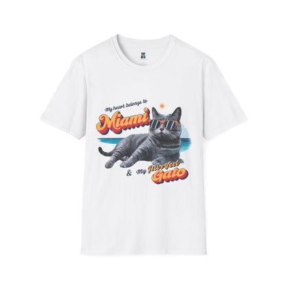 Miami Beach Vibes Cat T-Shirt