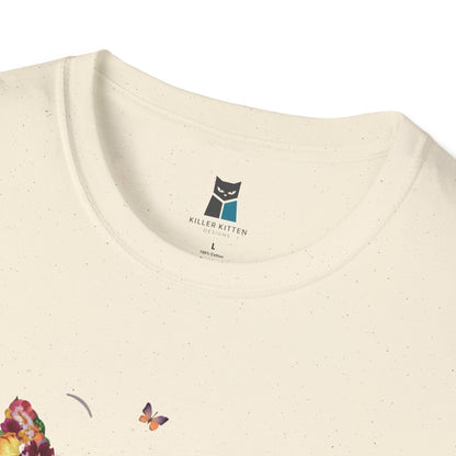 Floral Feline Delight T-Shirt