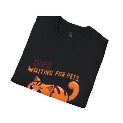 Died Waiting for Pets, Respawn Soon Cat Gamer T-Shirt