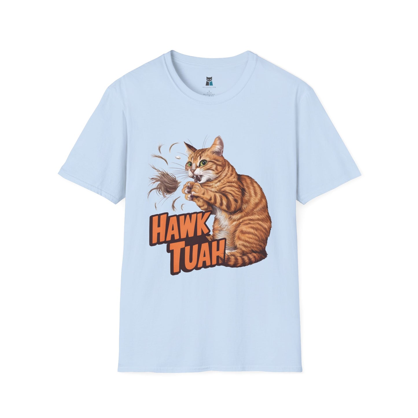 Hawk Tuah Meme Cat T-Shirt - Purrfectly Funny for Cat Lovers