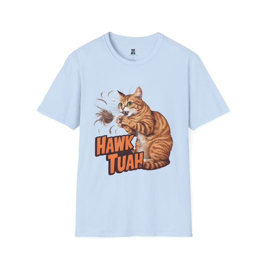 Hawk Tuah Meme Cat T-Shirt - Purrfectly Funny for Cat Lovers