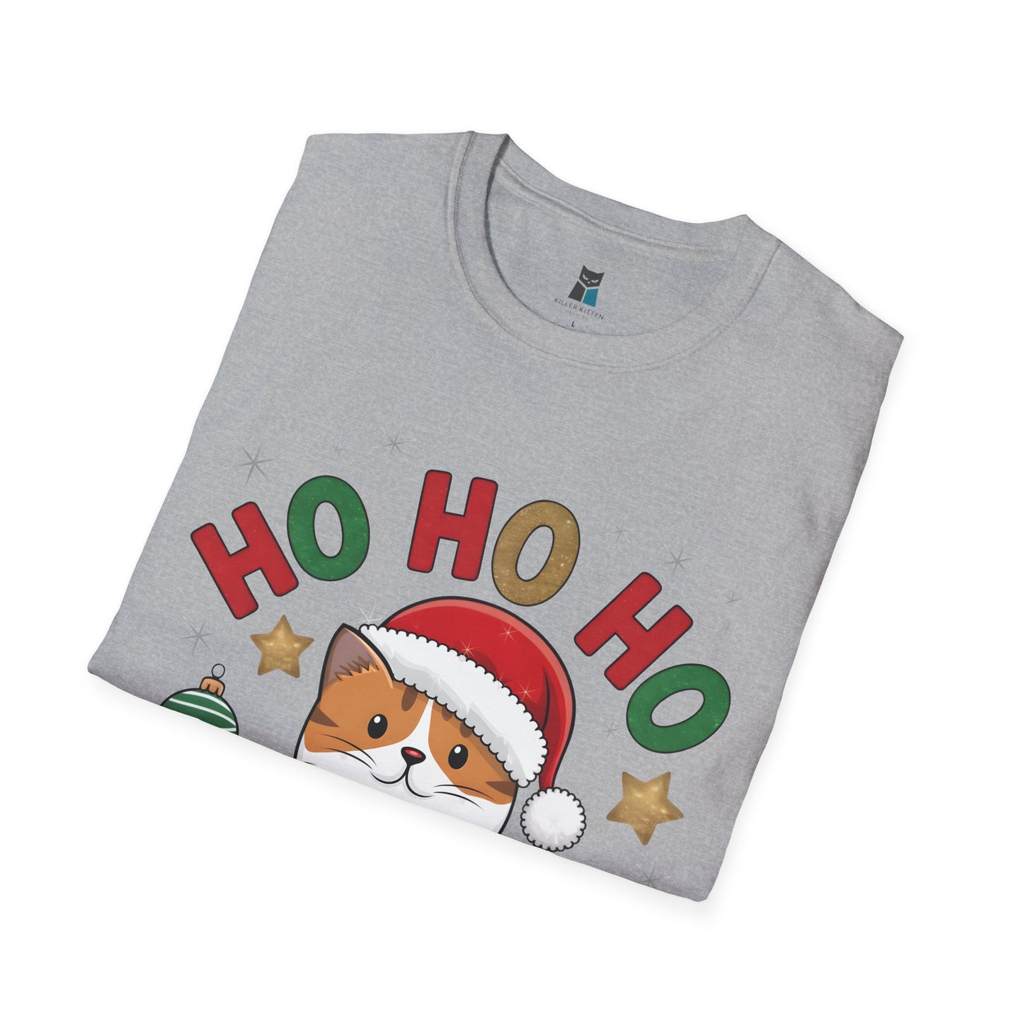 Festive “Santa Claws” Cat Christmas T-Shirt