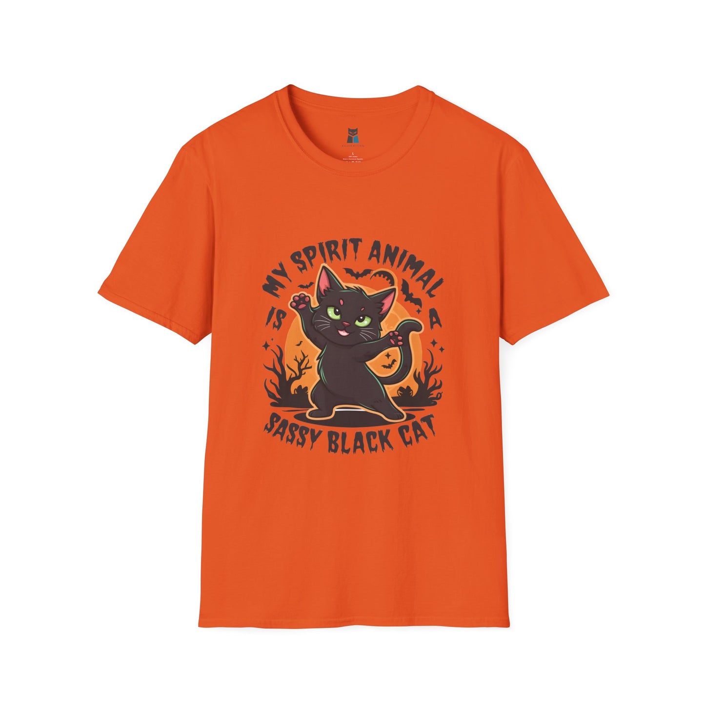 Sassy Black Cat Spirit Animal Halloween T-Shirt