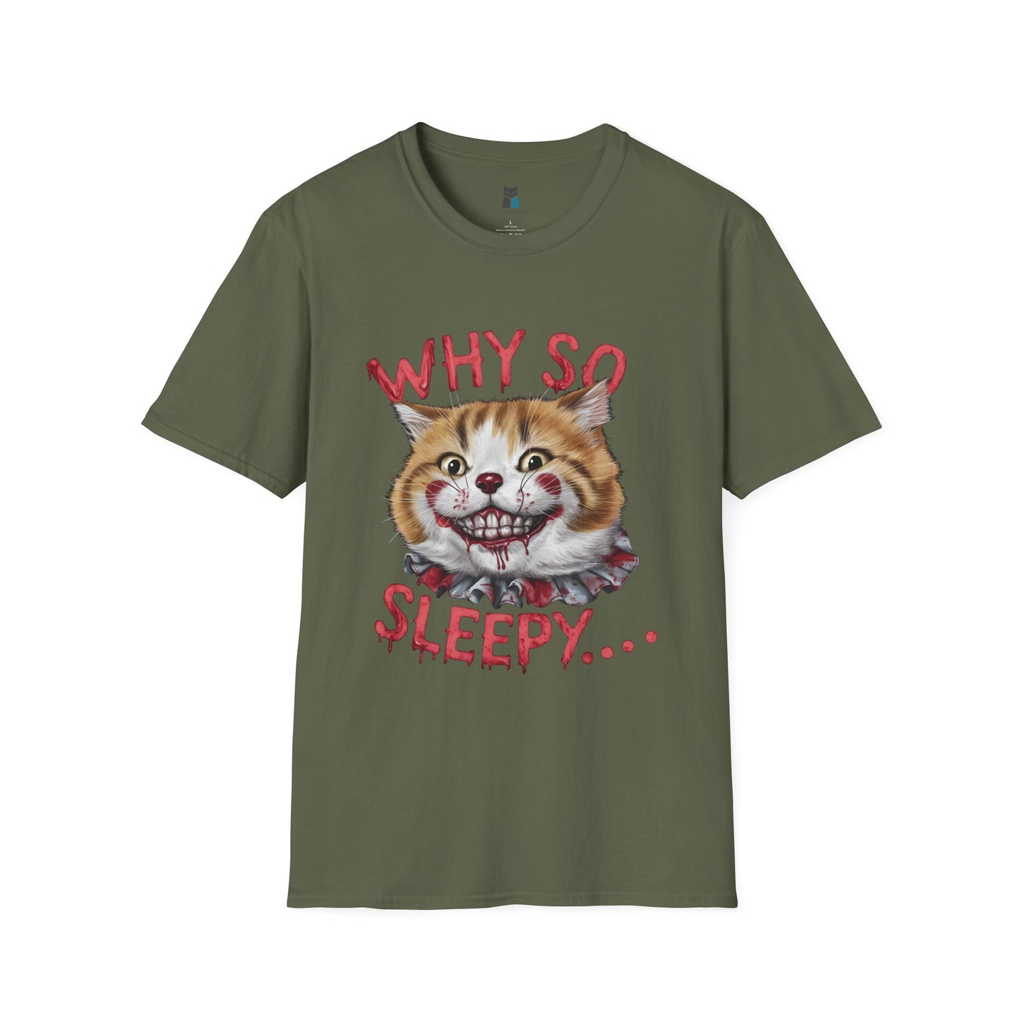 Why So Sleepy?  Horror Cat T-shirt