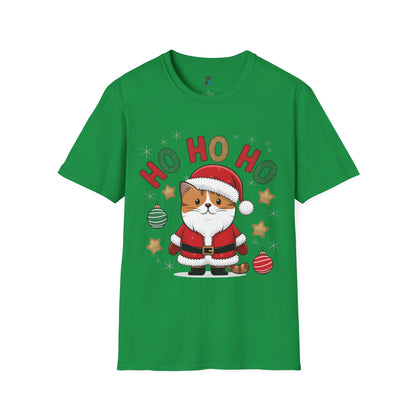 Festive “Santa Claws” Cat Christmas T-Shirt