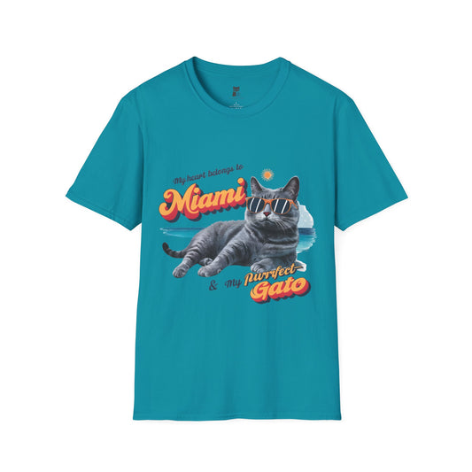 Miami Beach Vibes Cat T-Shirt