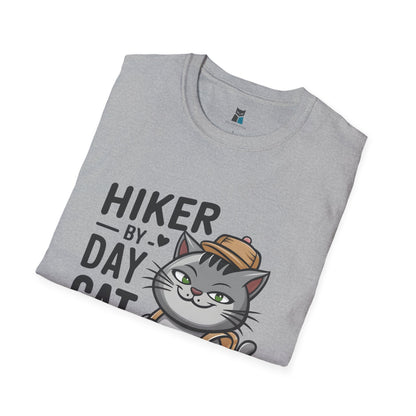 Hiker by Day, Cat Cuddler by Night T-Shirt