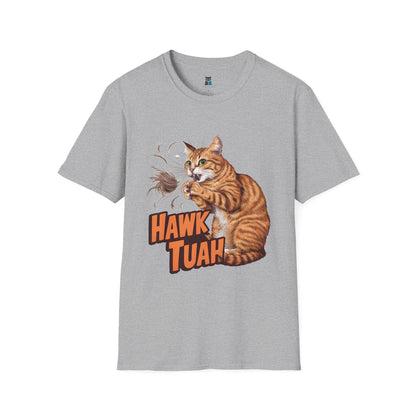 Hawk Tuah Meme Cat T-Shirt - Purrfectly Funny for Cat Lovers