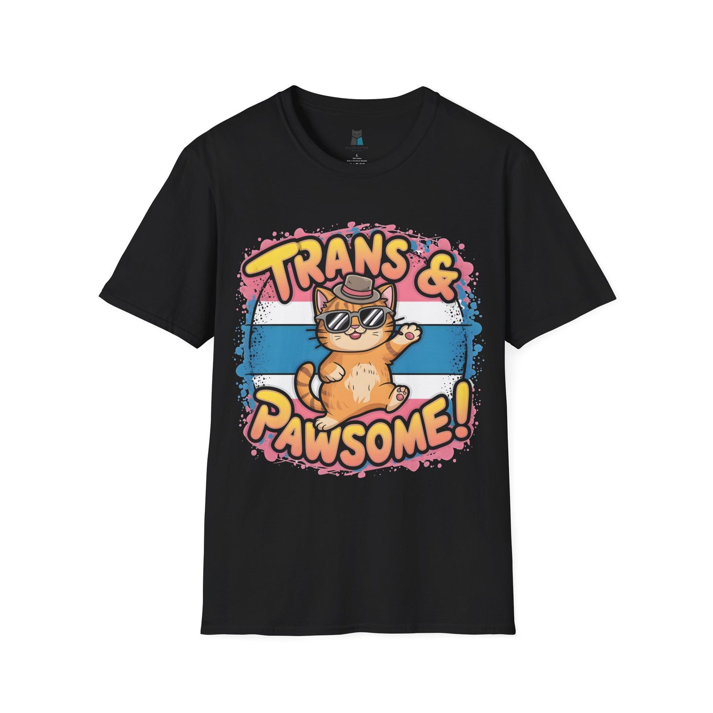 Trans & Pawsome Cat T-Shirt