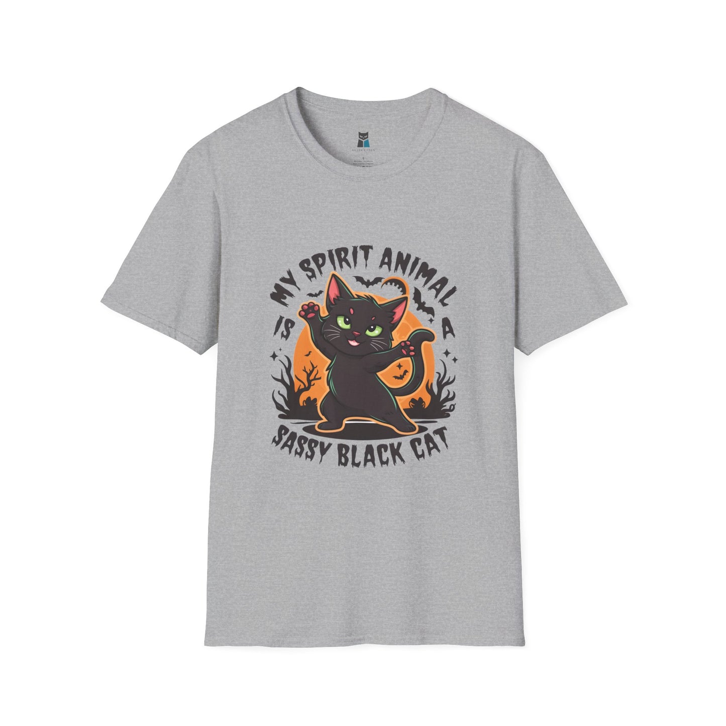 Sassy Black Cat Spirit Animal Halloween T-Shirt