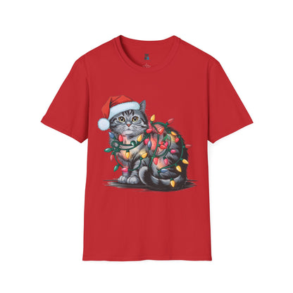 Festive Cat Christmas T-Shirt