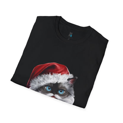 Ragdoll Cat Santa Unisex Softstyle T-Shirt