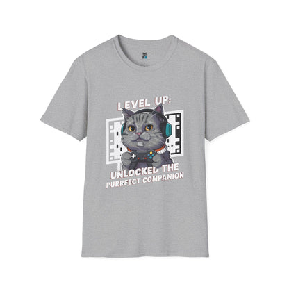 Level Up Gamer Cat T-Shirt