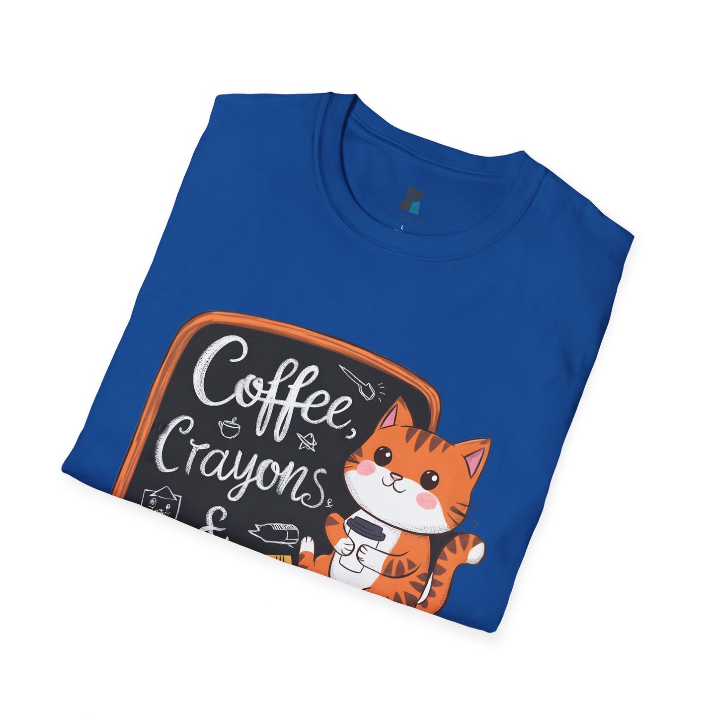 Coffee, Crayons, & Cattitude! Cat-tastic Kindergarten Teacher T-shirt