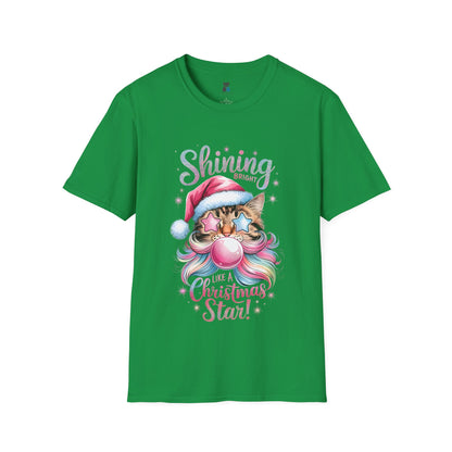 Shining Bright Christmas Star Unisex T-Shirt