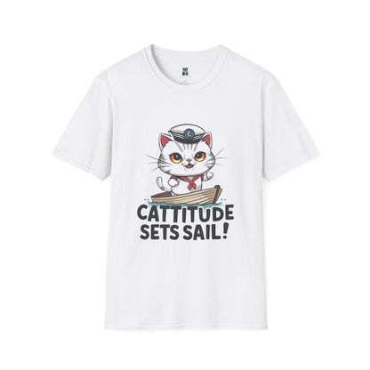 Cattitude Sets Sail T-Shirt