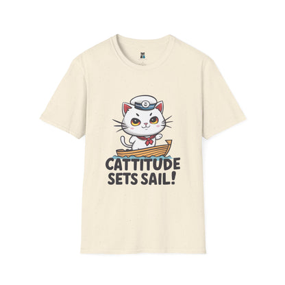 Cattitude Sets Sail T-Shirt