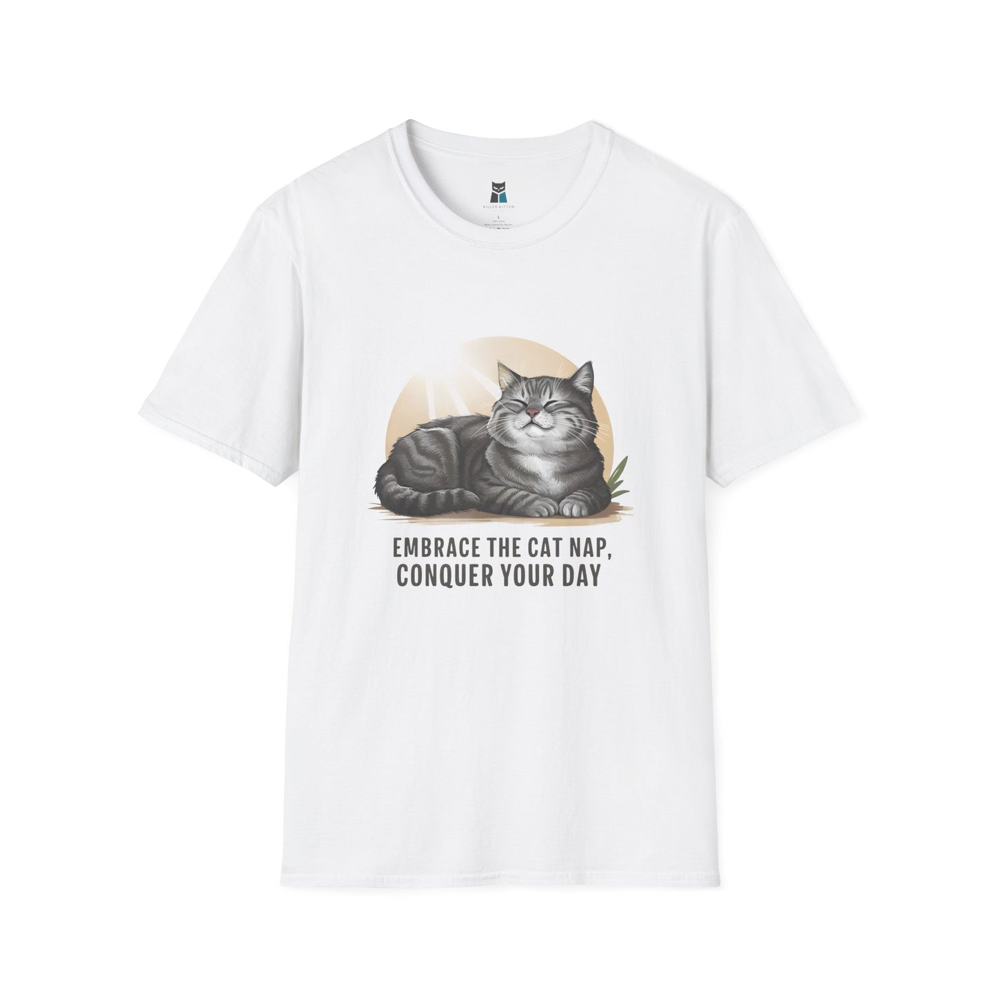 Conquer Your Day Embrace the Cat Nap T-Shirt