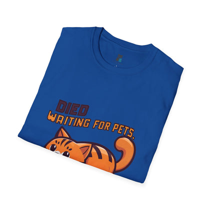 Died Waiting for Pets, Respawn Soon Cat Gamer T-Shirt