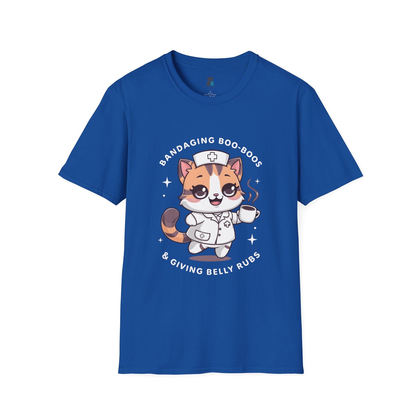 Bandaging Boo-Boos & Giving Belly Rubs Nurse Cat T-Shirt