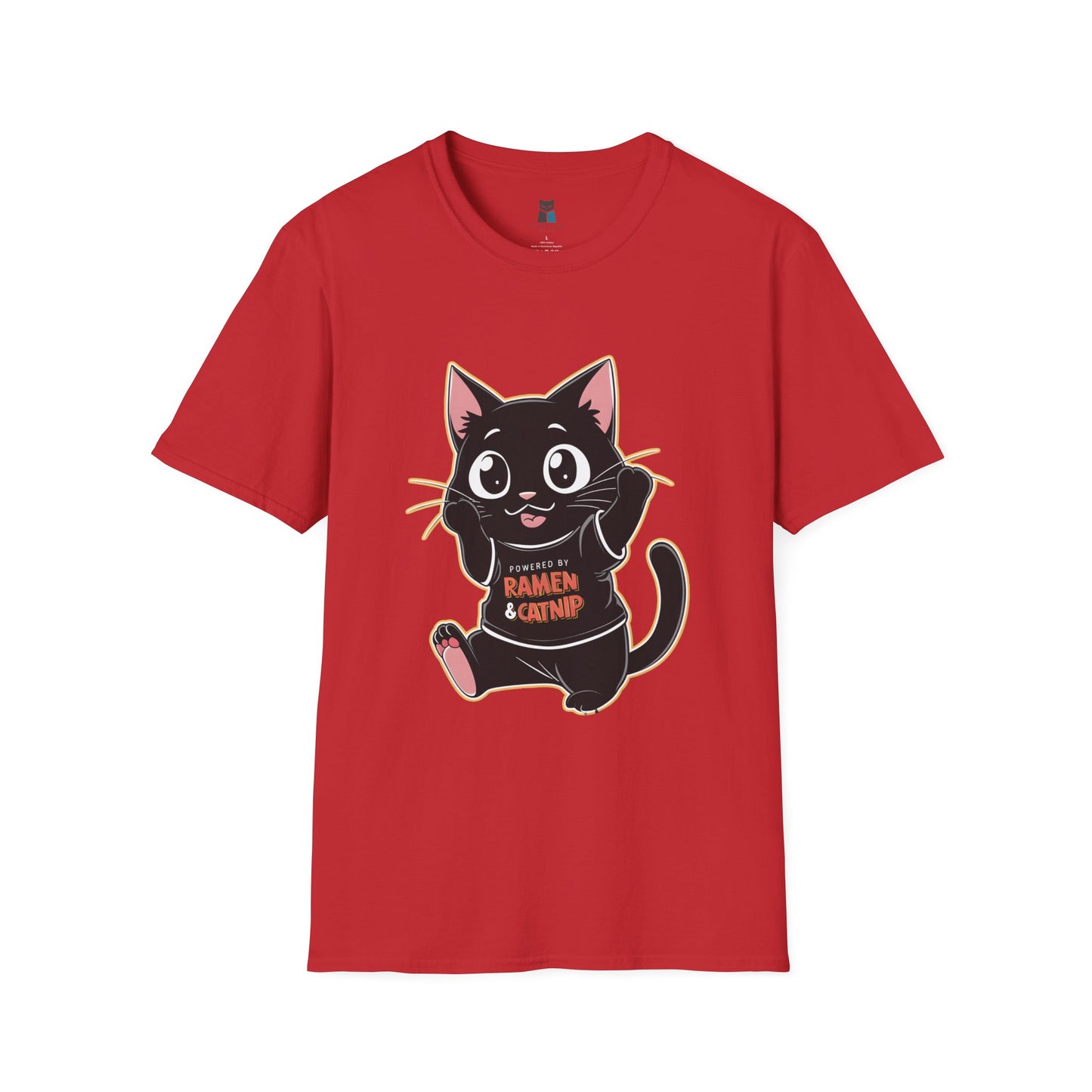 Kawaii Ramen Cat Anime T-Shirt