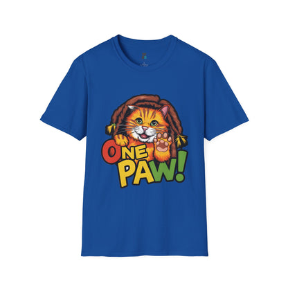 One Paw! Bob Marley Cat T-Shirt