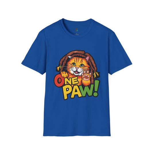 One Paw! Bob Marley Cat T-Shirt