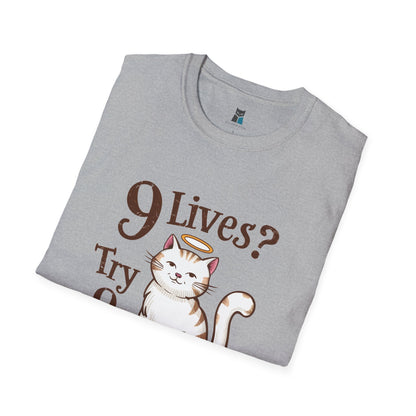 9 Lives? Try 9 Hail Marys! - Funny Catholic Cat T-Shirt