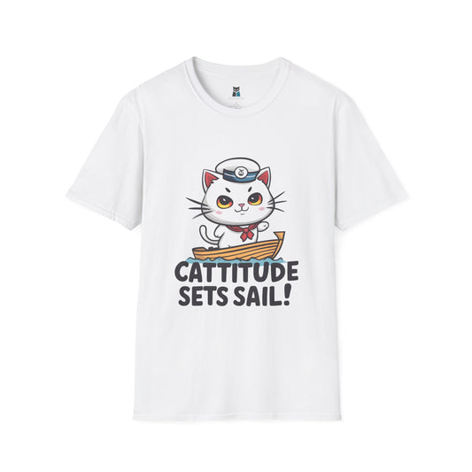 Cattitude Sets Sail T-Shirt