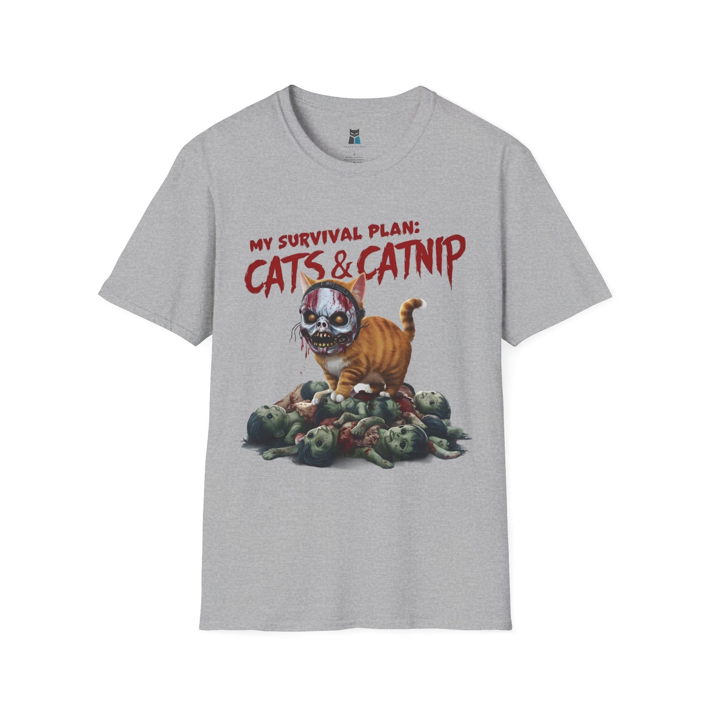 Zombie Apocalypse Survival Cat T-Shirt