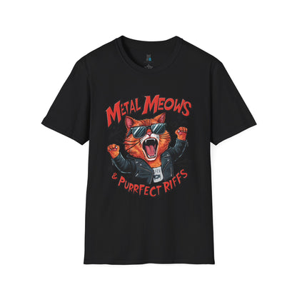 Metal Meows Purrfect Riffs T-Shirt