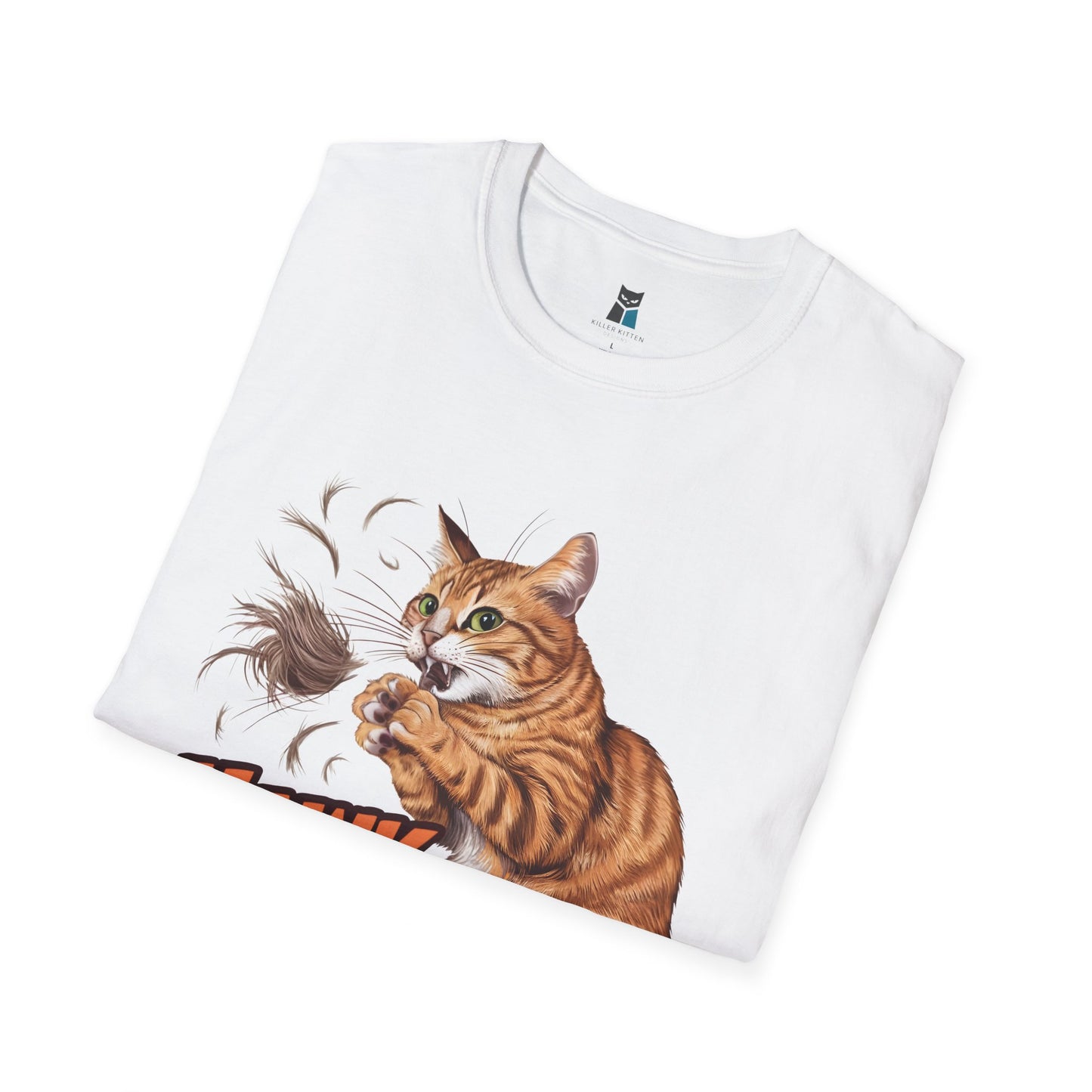 Hawk Tuah Meme Cat T-Shirt - Purrfectly Funny for Cat Lovers