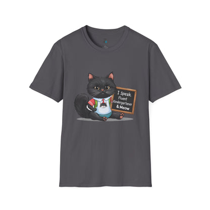 Fluent Kindergartener & Meow Cat T-Shirt