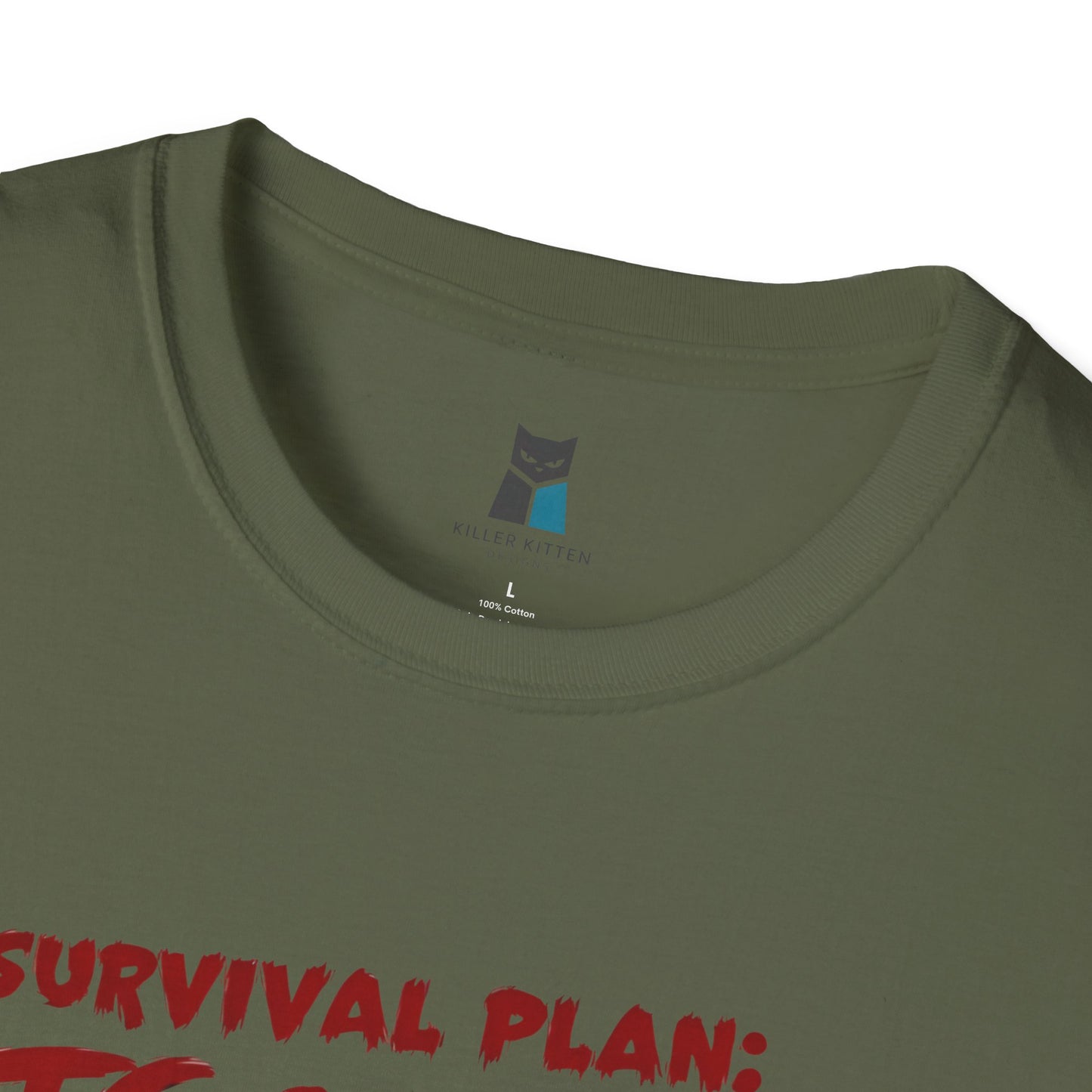 Zombie Apocalypse Survival Cat T-Shirt