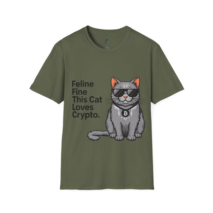 Feline Fine Crypto Cat T-Shirt