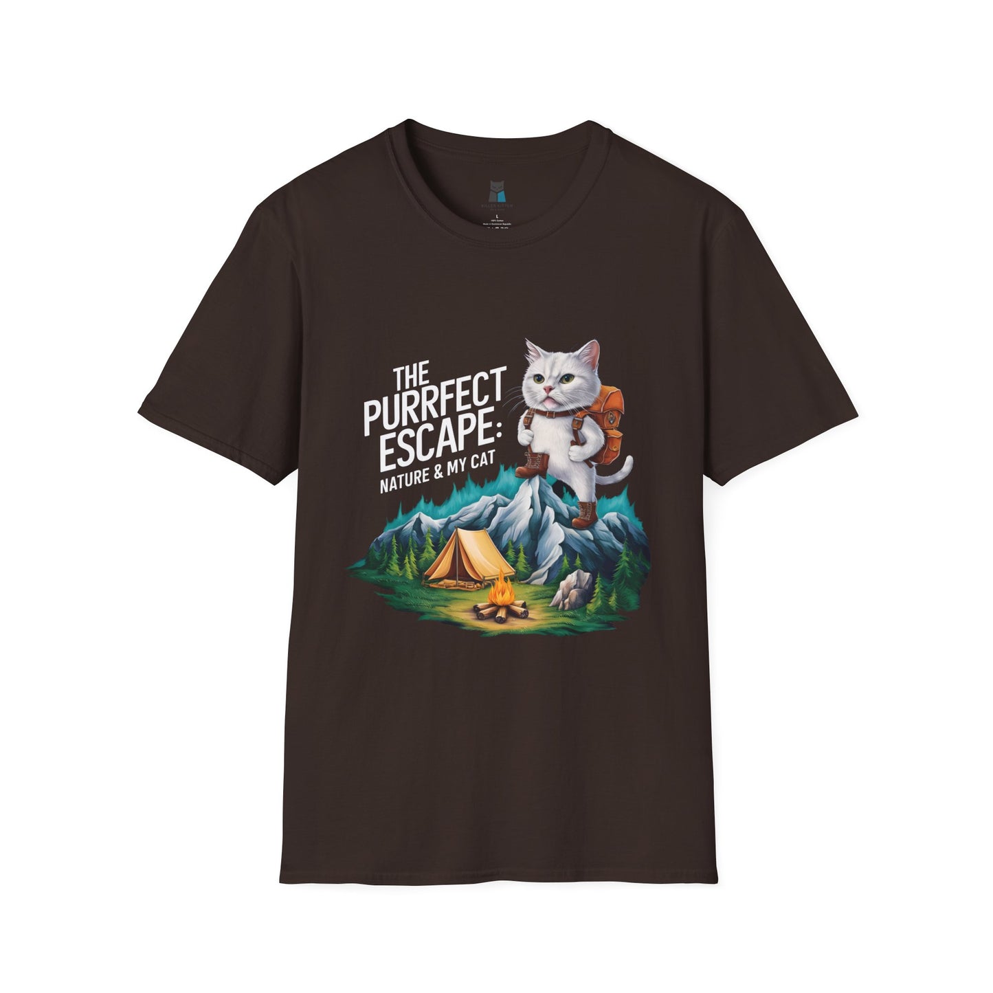 Purrfect Escape Hiking Cat T-Shirt