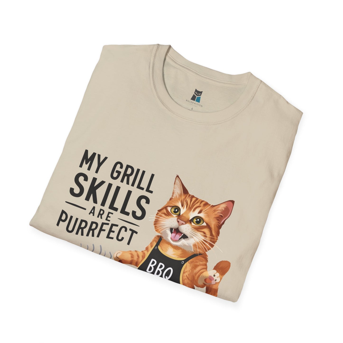 Purrfect Grill Master BBQ Cat T-Shirt