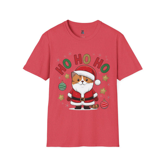 Festive “Santa Claws” Cat Christmas T-Shirt