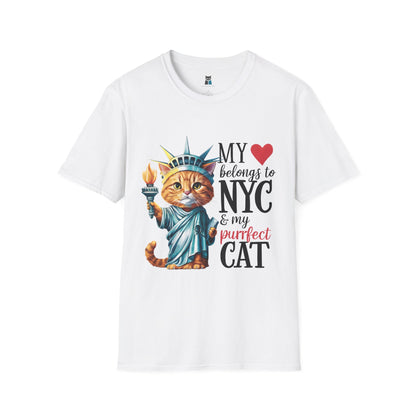 My Heart Belongs to NYC & My Purrfect Cat T-shirt