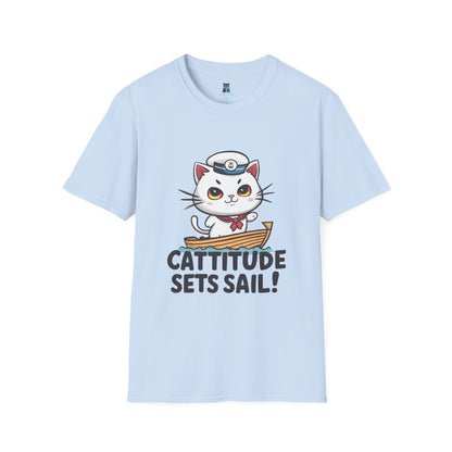 Cattitude Sets Sail T-Shirt