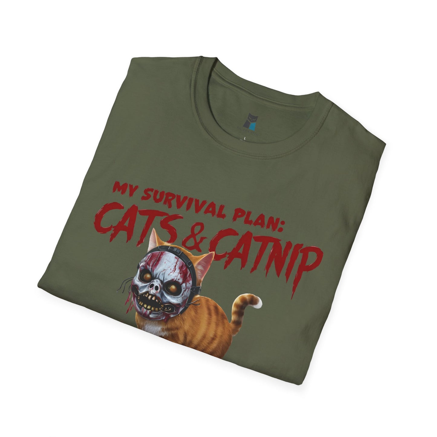 Zombie Apocalypse Survival Cat T-Shirt