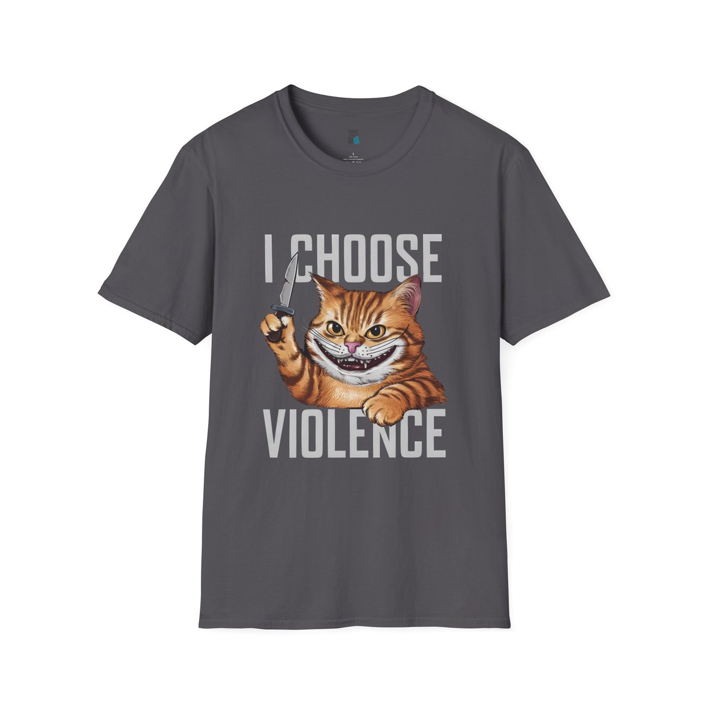 I Choose Violence Cat T-Shirt