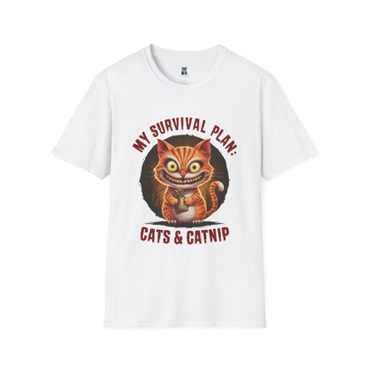 Zombie Apocalypse Survival Cat T-Shirt