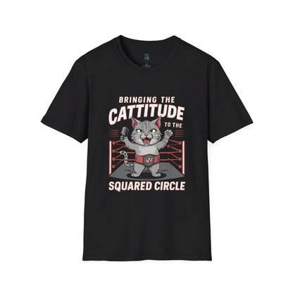 Cattitude Champion: Wrestling Cat T-Shirt